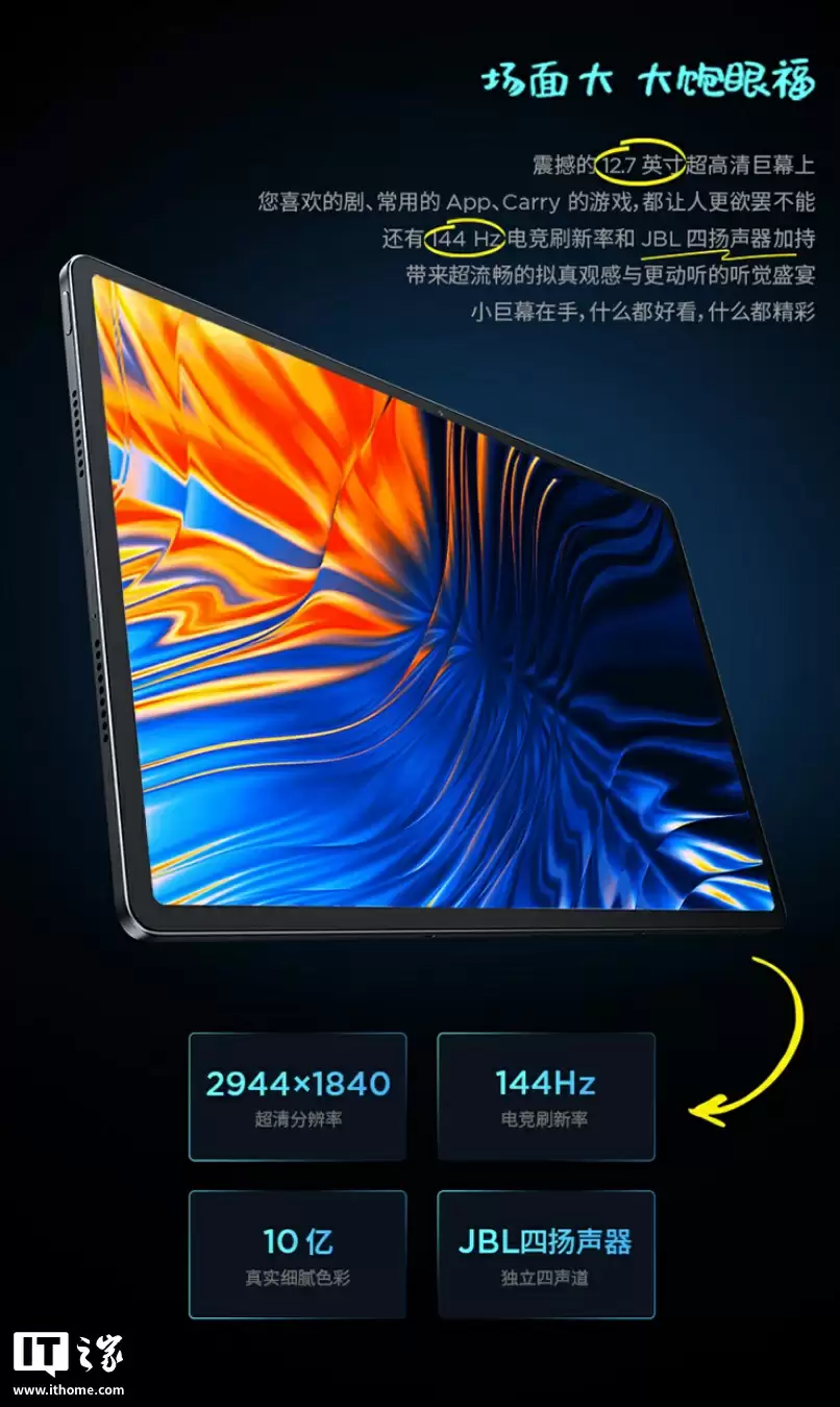联想小新 Pad Pro 12.7(二代)新增“霜雪银”配色上市:天玑 8300 + 8G RAM,1399 元起
