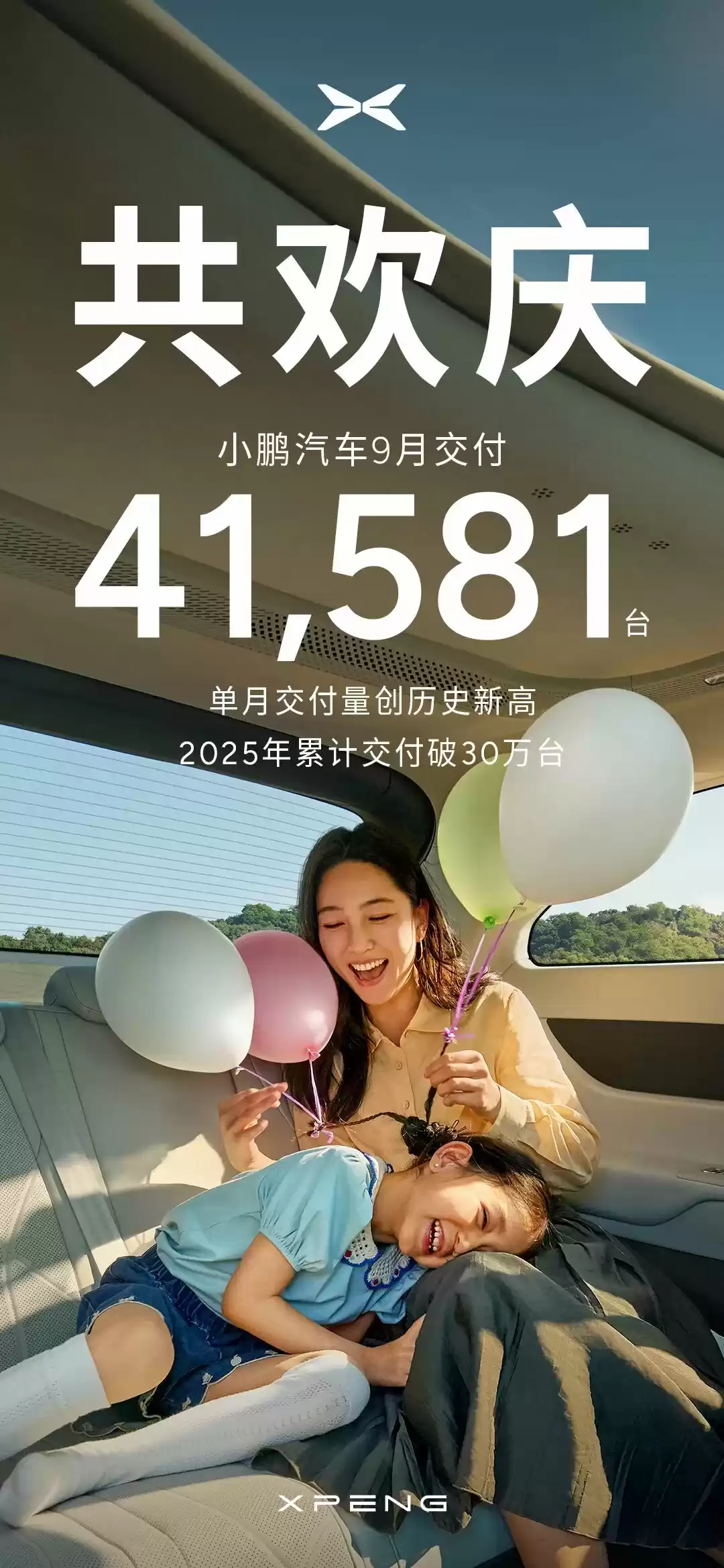 2025年9月"蔚小理"交付量：小鹏蔚来破纪录，理想下滑36%