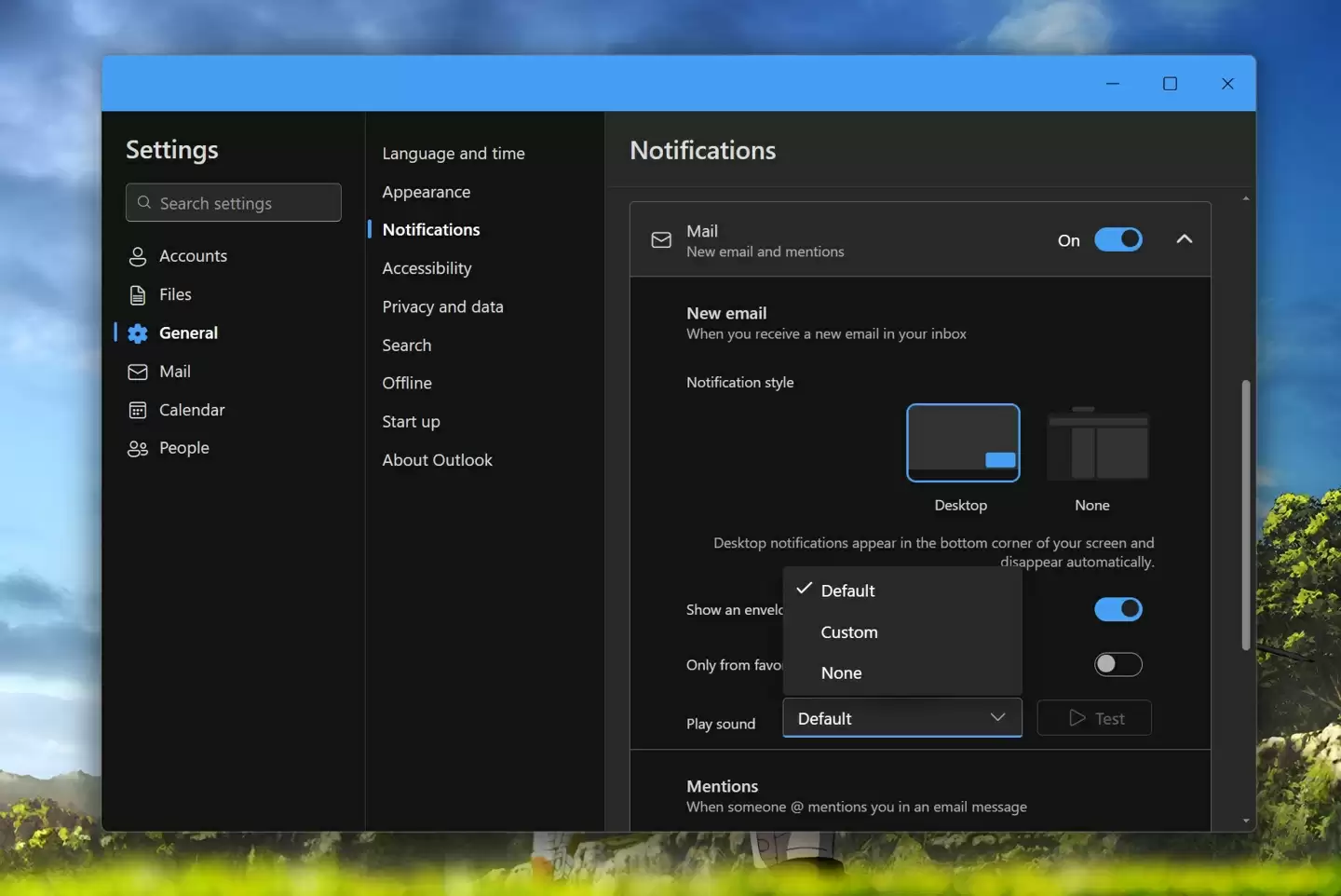 微软 Win11 版 Outlook 推送 9 月更新:定制铃声、邮件跳转等