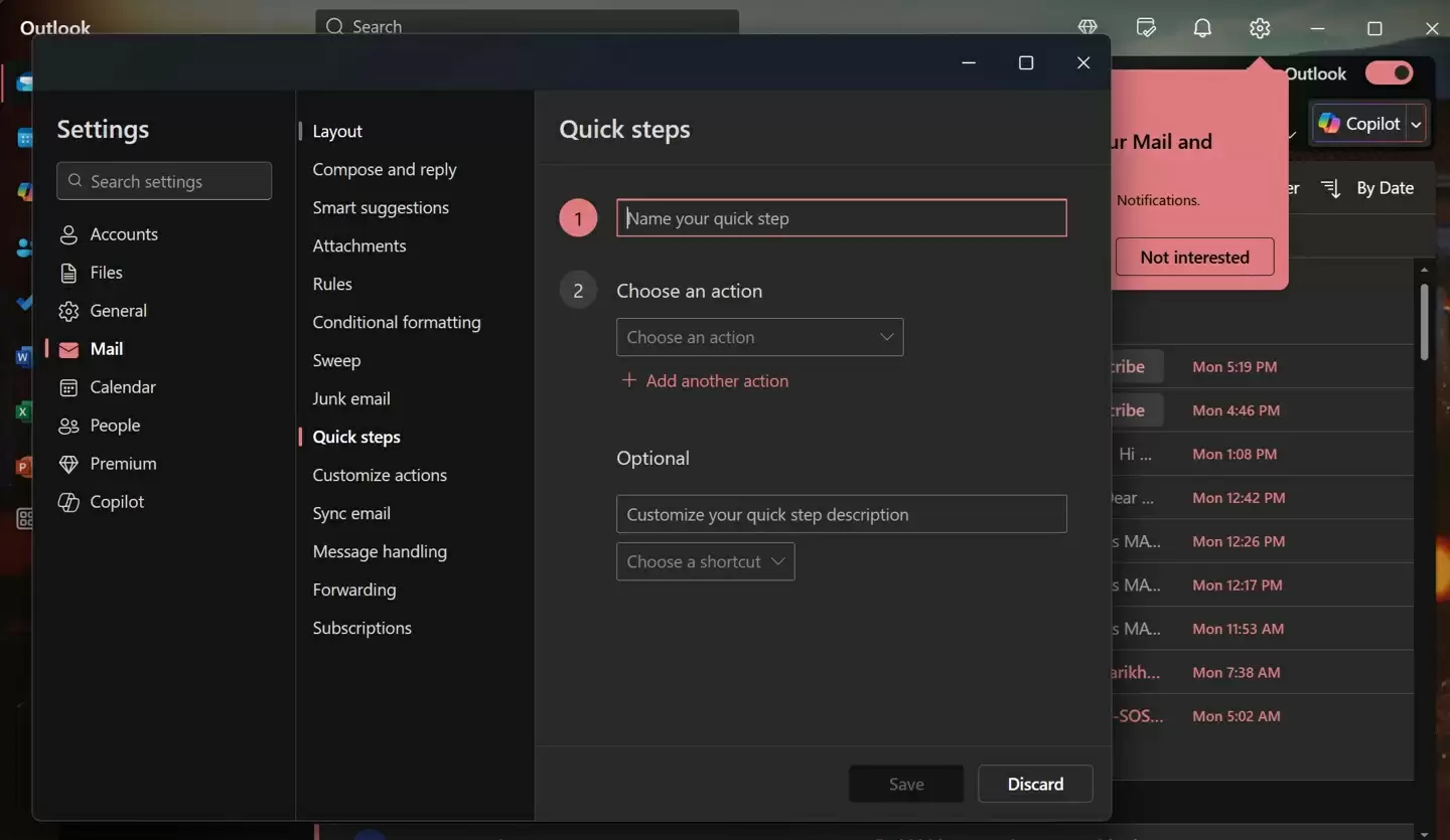微软 Win11 版 Outlook 推送 9 月更新:定制铃声、邮件跳转等