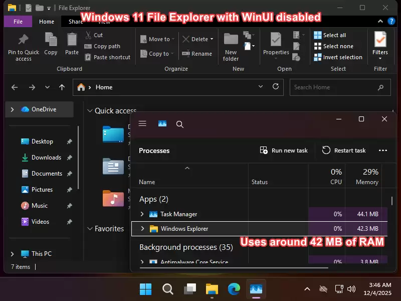 一招修复 Win11 文件管理器“闪光弹”，并让内存占用暴降约51%