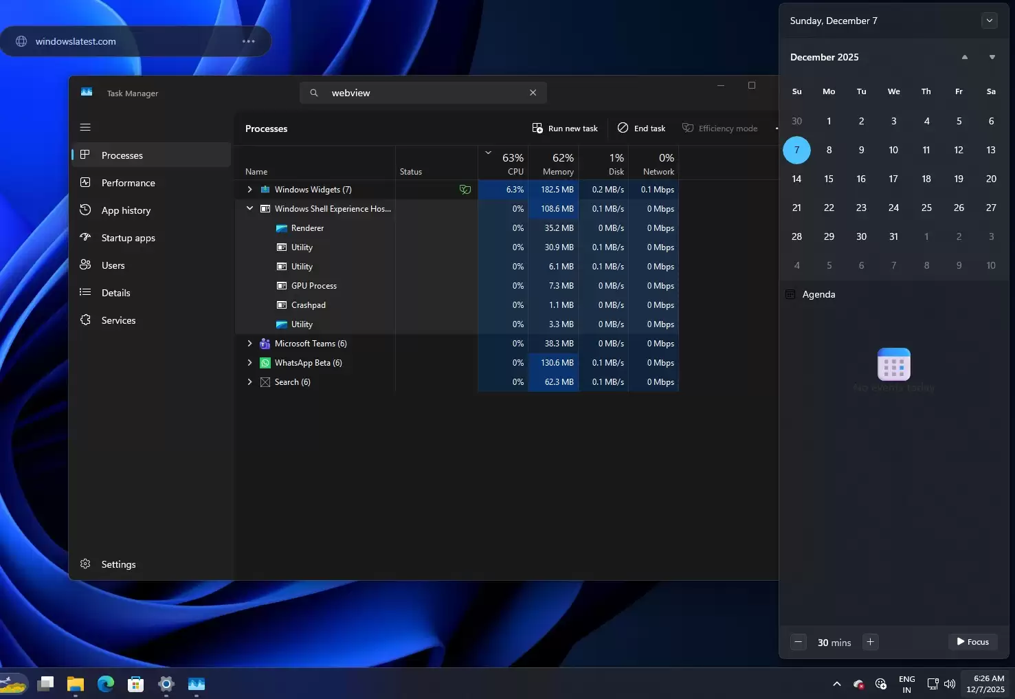 微软 Win11 系统“日程视图”实为 WebView 2 网页组件,并非原生应用