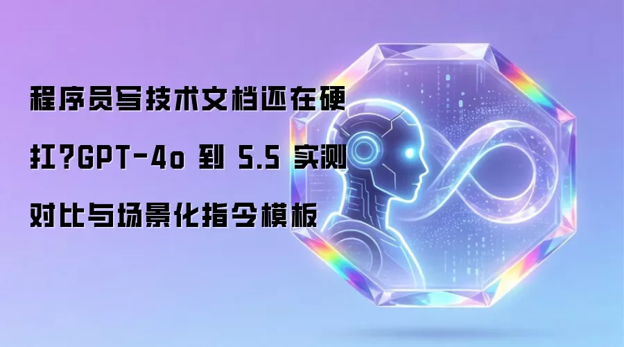 程序员写技术文档还在硬扛?GPT-4o 到 5.5 实测对比与场景化指令模板