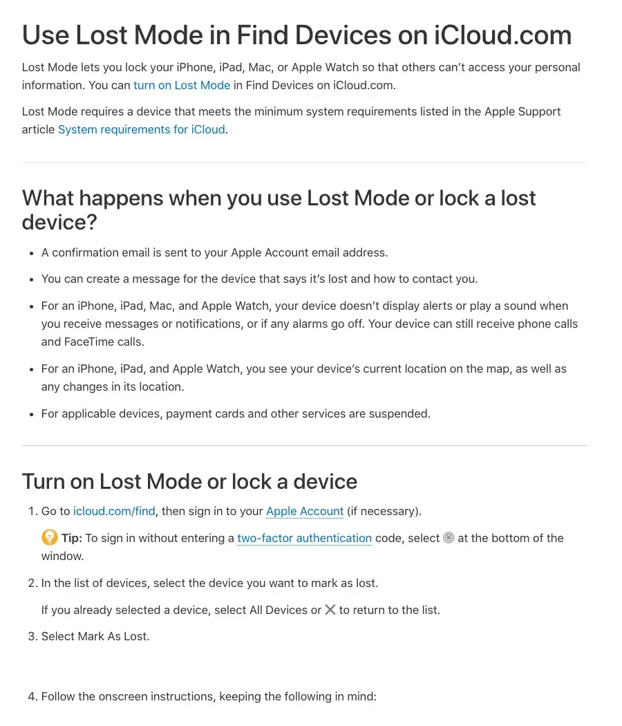 iPhone丢失后先上iCloud网页版锁定设备