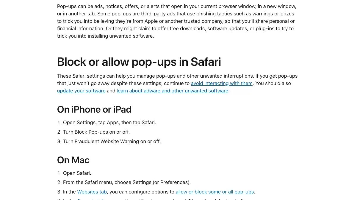 iPhone网页弹窗反复跳出,先在Safari里打开阻止弹出式窗口
